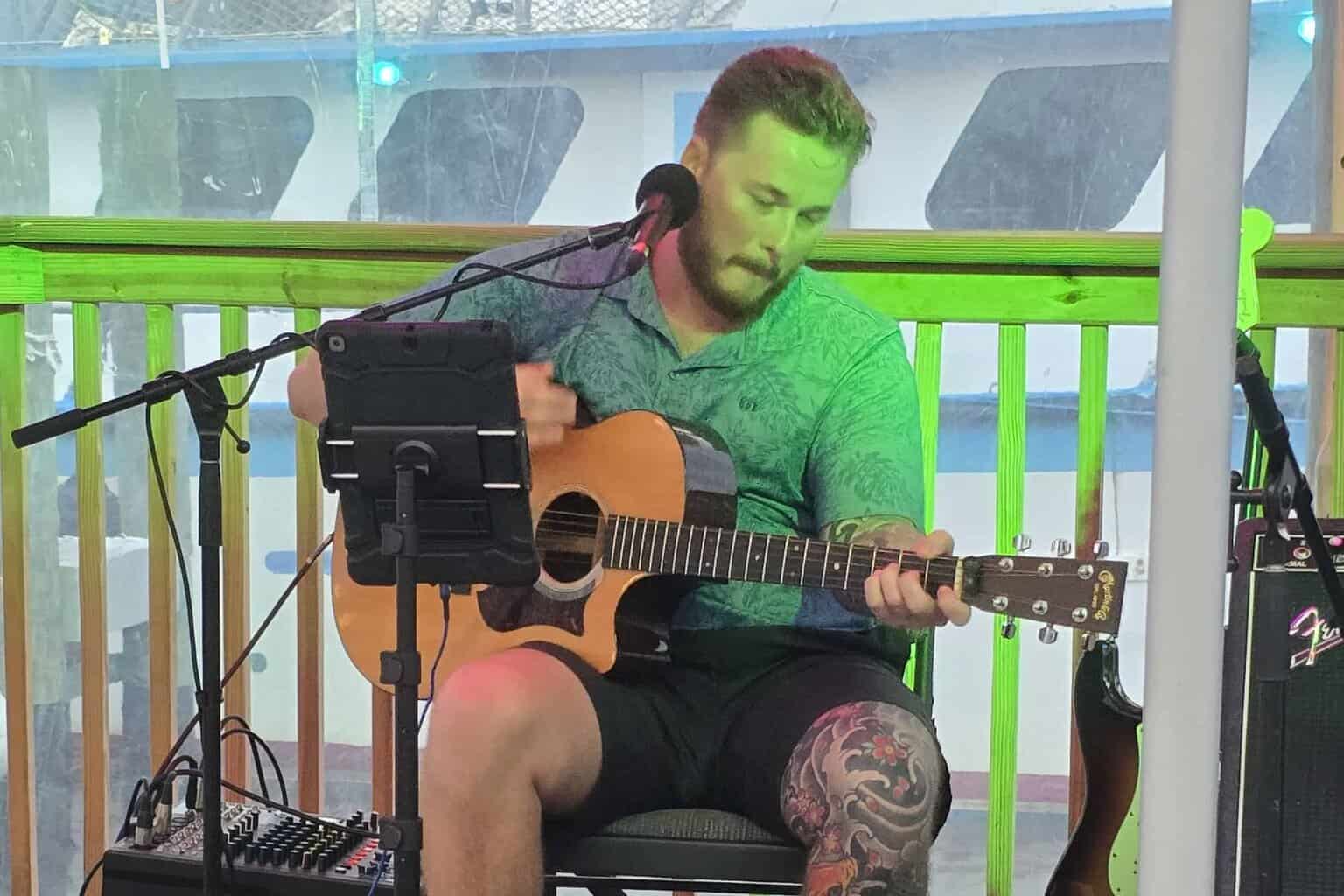 Chris Moore at Benny's on the Beach